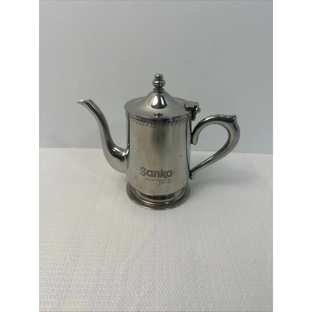 Vtg Brandware BC-10 18-8 Stainless Sanka Decaf Coffee Creamer Server Pitcher